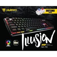 ราคา Nubwo NK-70 ILLusion RGB [Red Switch] (974033163)