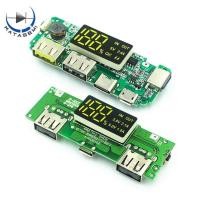 ราคา Led Dual Usb 5v 2 . 4 A 2a 1a Micro / Type - C Usb บอร์ดโมดูลชาร์จแบตเตอรี่ลิเธียม 18650 (8847806052)