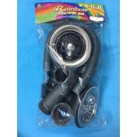 ราคา ชุดสะดือซิงค์อ่างล้างจานสองหลุมสะดือคู่พร้อมชุดสายน้ำล้น Rainbow (BU119) ใส่กับซิงค์รูขนาด 3 ½” ตัวปีกกว้าง 11 ซม. (8537972617)