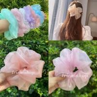 ราคา ยางโดนัทรัดผม ผ้าแก้ว ยางสไตล์แม่ชม ยาง โดนัทยักษ์ ใหญ่ ผ้าแก้ว ขนาด 8 นิ้ว (5832184709)