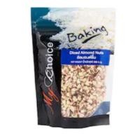 ราคา มายช้อยส์อัลมอนด์ชิ้น 200กรัม My Choice Diced Almond Nuts อาหาร วัตถุดิบทำขนม ขบเคี้ยว ถั่ว อัลมอนด์ (22504402205)