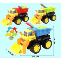 ราคา ชุดเล่นทรายรถบรรทุกพร้อมอุปกรณ์ตักทราย รถตักทราย ชุดตักทราย 609 (2288914872)