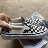 ราคา มือสอง vans skate slip-on 7.0 US/25CM.(checkerboard) black/off white รองเท้าผ้าใบแวน unisex รองเท้าสเก็ตบอร์ด ไซต์ 39 EU (12256203194)