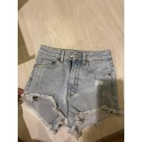 ราคา ส่งต่อ h&m กางเกงขาสั้นสีฟ้าอ่อน ดีเทลปลายขารุ่ย เอว 23-24 (9017049440)