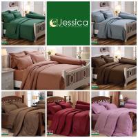 ราคา [ของแท้ %] Jessica : ชุดผ้าปูที่นอน (ไม่มีผ้านวม) ขนาด 3.5 , 5 , 6 ฟุต Jessica TC เครื่องนอนเจสซิก้า รุ่นสีพื้น (814404107)