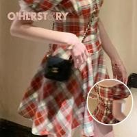 ราคา Mini Dress ลายสก๊อต เดรสแมกซี่ลายสก๊อต เดรสสีแดงลายสก็อต เนื้อผ้าใส่สบาย เดรสลายสก๊อต (22813905517)
