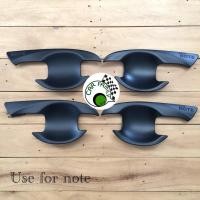 ราคา carfamily304 ﻿เบ้ากันรอยเปิดประตู ดำด้าน Nissan Note เบ้ารองมือเปิดประตู (2277667055)