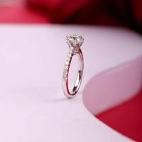 ราคา แหวนเพชรตัวเรือนทองขาว18k (22811702614)
