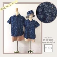 ราคา Virin_Clothing เสื้อคู่ ผ้าฝ้ายย้อมคราม (2282525289)