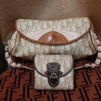 ราคา Dior vintage monogram bag set กระเป๋าดิออร์แท้ (5730319243)