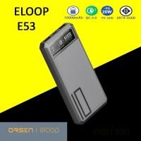 ราคา Eloop E53 แบตสำรอง 10000mAh QC 3.0 | PD 20W Power Bank ชาร์จเร็ว Fast Quick Charge ของแท้ Orsen Power Bank (12174596446)