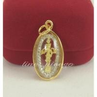 ราคา พระตรีมูรติ กรอบทองสามไมครอนล้อมเพชร (322243254)