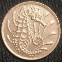 ราคา สิงคโปร์ (Singapore), ปี 1967-1985, 10 Cents, Crowded Seahorse (11603578836)