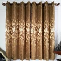 ราคา ม่านสำเร็จรูปหน้าต่าง ม่านตาไก่ ขนาด 140 x 160 ซม. โชคสิริ 5/4 ม่านหน้าต่างสีน้ำตาลทอง (1 ผืน) (3717168296)