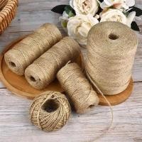 ราคา ม้วนใหญ่! 6mm Jute Rope Cord StringTwine Burlap Ribbon เชือกมะนิลา เกรด เมตร เส้นผ่านศูนย์กลาง 6 มม เชือกมะนิลา ยกม้วน (16886378443)