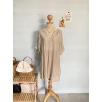 ราคา เดรสสีเอิร์ธโทน ผ้าบางใส่สบายๆ (9114457060)