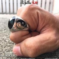 ราคา แหวนเงินนิลดำลายหยินหยาง เนื้องานสแตนเลสแท้ (2003684789)