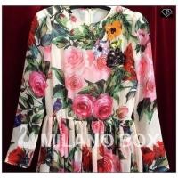 ราคา เดรสยาวลายดอกกุหลาบหวานสีชมพู (6424778)