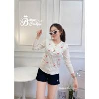 ราคา Warisเสื้อคลุม งานตามกระแสอย่างต่อเนื่อง เป็นงานเนื้อผ้าzara ทรงคอกลมกระดุมผ่าหน้า เนื้อผ้านุ่ม เป็นงานปักลายน่ารักๆ (18209957263)