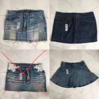 ราคา กระโปรงยีนส์ กางเกงกระโปรงยีนส์ มือสอง สภาพดี (6533330526)