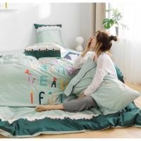 ราคา ผ้าปูที่นอนเกาหลีเจ้าหญิง ผ้าcotton100% เกรดพรี (3149707024)