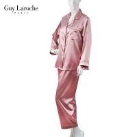 ราคา Guy Laroche GV3535ชุดนอน ปาจามา ผ้า SATIN เสื้อแขนยาว กางเกงขายาว ตกแต่งปลายแขน กระเป๋า ปลายขากางเกง ทูโทน (21300468628)