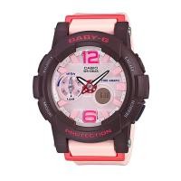 ราคา Casio Baby-G นาฬิกาข้อมือผู้หญิง สายเรซิ่น รุ่น BGA-180-4B4 - สีชมพู (446036995)