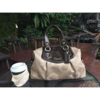 ราคา Coach ashley signature satchel shoulder bag (506005703)