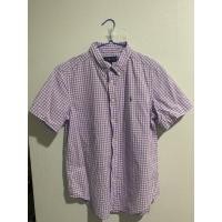 ราคา เสื้อเชิ้ต polo ralph lauren แขนสั้นลายสก็อตสีม่วง อก 38” ยาว 27” ของแท้ % ซื้อจากช้อป ไม่มีตำหนิใดๆ สภาพ 99% (17327019622)