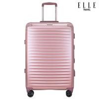 ราคา ELLE Travel Ripple Collection, Medium Size 24" Luggage, 100% Polycarbonate (PC), Secure Aluminum Frame, Rose Gold (4557556307)