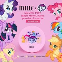 ราคา Biggest SaleMILLE X My Little Pony Magic Matte 2ways powder Oil-Control SPF22 PA++ แป้งโพนี่ (727106443)