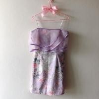 ราคา เดรสลายดอกไม้ สีม่วงอ่อนพาสเทล (6033803942)