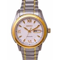 ราคา Seiko นาฬิกาข้อมือชาย SKZ314 Two Tone Stainless Steel SuperiorAutomatic White Dial (578552612)