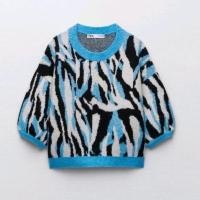 ราคา ZARA jacquard Animal Print Knit Sweater ไหมพรม ผ้านิ่มมาก (20544919656)