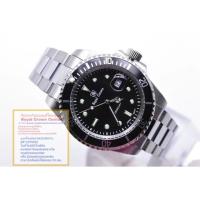 ราคา Royal Crown ( รุ่น Submariner ของแท้ 100% ) นาฬิกาสำหรับผู้ชาย สายสแตนเลสอย่างดี ของแท้ 100% (5960577573)