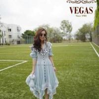 ราคา เดรสปักเชอรี่งานป้าย VEGAS (1432454391)