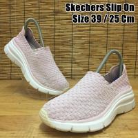 ราคา Skechers Slip On รองเท้าผ้าใบมือสอง (4214861589)