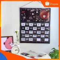 ราคา ปฏิทินออมเงินลายการ์ตูนไลน์สีดำ (21173713521)