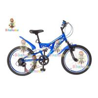 ราคา จักรยานเด็กโต X-Cross ขนาด 20 นิ้ว มีโช๊ค สีน้ำเงิน (912873264)