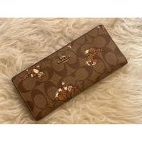 ราคา coach เป๋าตังค์ใบยาว2พับลายเเมว (23966663633)