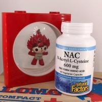 ราคา ((พร้อมส่ง))Natural Factors, NAC, N-Acetyl-L- Cysteine, 600mg, 60 Veg Capsules (2019744928)