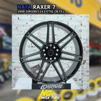 ราคา ล้อแม็กขอบ18 NAYA RAXWER 7 สีดำ cncก้าน สำหรับรถเก๋ง/กระบะ (8152843497)