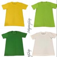 ราคา เสื้อยืดคอกลมแขนสั้นสีพื้น มือ1 พร้อมส่งราคาถูก ผ้ายืดcotton ไซ้ส์ S M L XL XXL สีเหลือง เขียวอ่อน เขียว ขาว น้ำตาล ม่วง (1872512790)