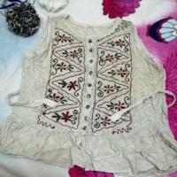 ราคา เสื้อปักฉลุ ปักลายดอกไม้ (7784349821)