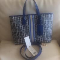 ราคา TORY BURCH GEMINI LINK CANVAS SMALL TOTE (6577680616)