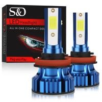 ราคา หลอดไฟหน้ารถยนต์ LED H7 H4 H11 H8 HB4 HB3 9005 9006 H1 H3 6000K 12V สีขาว 2 ชิ้น (16519986498)