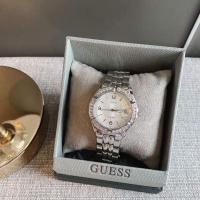 ราคา สินค้าพร้อมส่ง นาฬิกาGuess แท้100% นาฬิกาข้อมือ สีเงินล้อมคริสตัล G75511M นาฬิกาข้อมือผู้หญิง นาฬิกาGuess ของแท้ (23428563273)