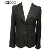 ราคา G2000 เสื้อสูทแจ็คเก็ต ลายริ้วนูน สีน้ำตาลเข้ม size EU 38 มือสอง สภาพสวยเกรด A+ (3639848365)