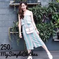 ราคา set เกาะอก+กระโปรง งานป้าย nicha (922561582)