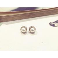 ราคา ต่างหูมุกล้อมเพชร (18775522)